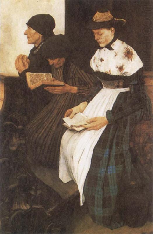 The Women in Church, Wilhelm Leibl